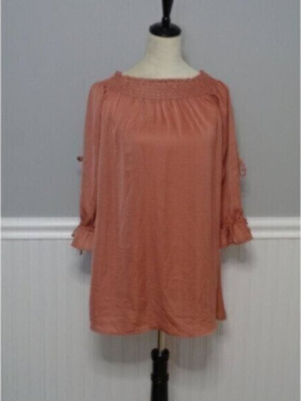 NEW Forever 21 women's small Pink Off the Shoulder Sleeve cut-out tie dress